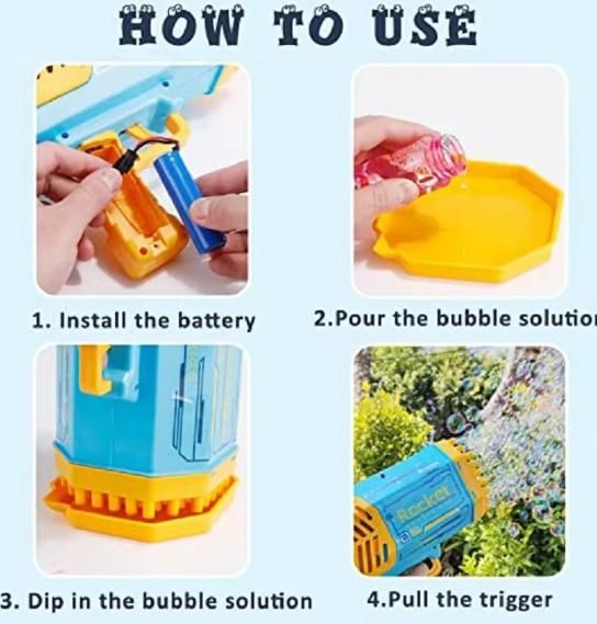Bubble Gun Machine Kids