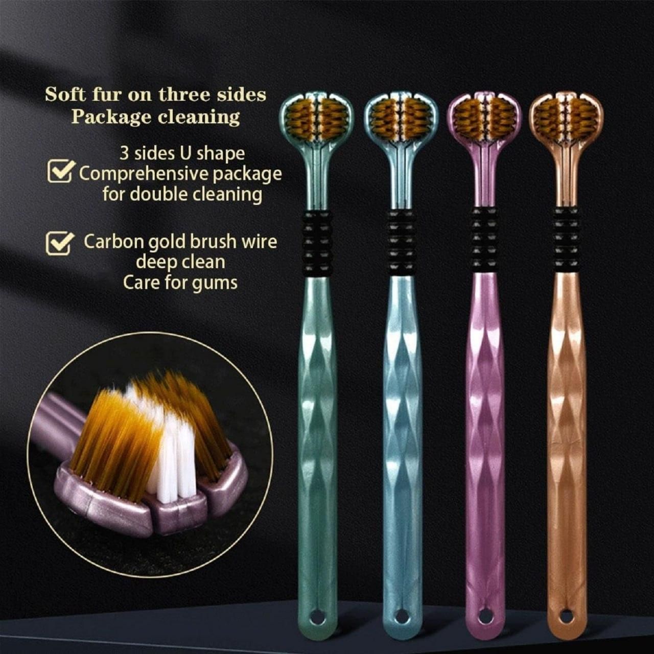 3 SIded Tooth Brush